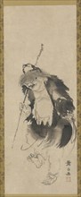 Gama Sennin (Chinese Hou Xiansheng) and his three-legged toad, Edo period, 18th century. Creator: Soga Shohaku.
