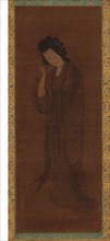The Standing Figure of a Woman, Late Ming or early Qing dynasty, 17th century. Creators: Unknown, Yuan Qian.
