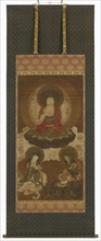 Buddhist triad: Sakyamuni, Manjusri and Samantabhadra, Edo period, mid 17th-early 18th century. Creator: Sumiyoshi Gukei.