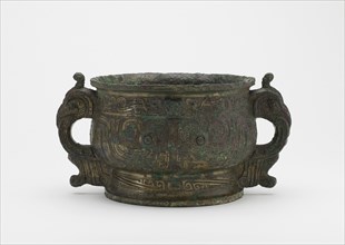 Grain server (gui) with foot rim broken and repaired, Early Western Zhou dynasty, 10th cent BCE. Creator: Unknown.