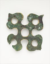 Ornament in the form of a persimmon receptacle (fragment), Han dynasty, 206 BCE-220 CE. Creator: Unknown.