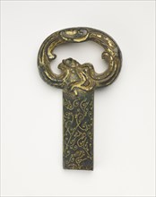 Sword hilt with ring pommel in the form of a dragon, Han dynasty, 206 BCE-220 CE. Creator: Unknown.