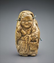 Tanzi wearing a deer skin and holding a bucket, Late Ming- Qing dynasty, 17th to early 20th cent. Creator: Unknown.