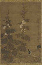 Hollyhocks and Ducks, Ming dynasty, 1368-1644. Creator: Unknown.