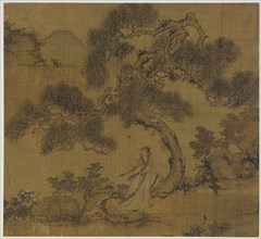 Landscape: a man under a pine, Ming dynasty, 1368-1644. Creator: Unknown.