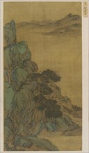 Landscape: a mountainside, a wide stream and distant hills, Ming dynasty, 1368-1644. Creator: Unknown.