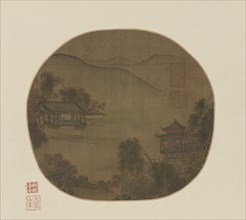 Pavilions by a mountain stream, Ming dynasty, 16th-17th century. Creator: Unknown.