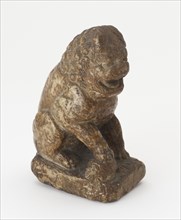 Seated lion, Ming dynasty or Qing dynasty, 1368-1911. Creator: Unknown.
