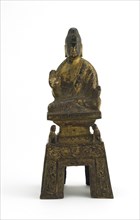 Sakyamuni Buddha seated on a lion throne, Period of Division, ca. 480. Creator: Unknown.