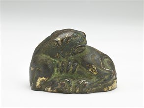 Tiger-shaped ornament or weight, Period of Division, 220-589. Creator: Unknown.