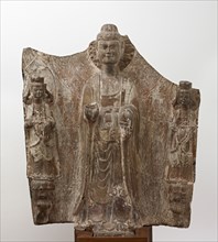 Buddhist stele, Period of Division, ca. 520s. Creator: Unknown.