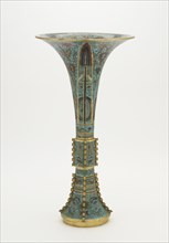 Vase shaped like an archaic gu, Qing dynasty, 1662-1722. Creator: Unknown.