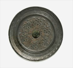 Mirror with floral roundels, Sui dynasty, 581-618. Creator: Unknown.