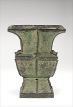 Ritual wine vessel (fangtsun), Western Zhou dynasty, late 11th-early 10th century BCE. Creator: Unknown.