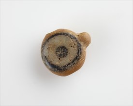 Eye-bead, with an eyelet and also a lateral bore, New Kingdom, 1550-1307 BCE. Creator: Unknown.