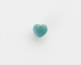 Bead, heart-shaped, New Kingdom, 1550-1197 BCE. Creator: Unknown.