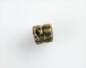 Bead, double disk (fastened with red wax), Ptolemaic Dynasty, 305-30 BCE. Creator: Unknown.