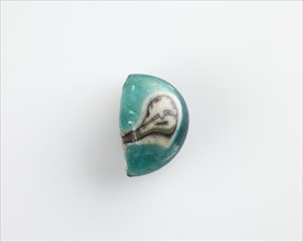 Fragment (one-half) of a button bead, Ptolemaic Dynasty or Roman Period, 305 BCE-19 CE. Creator: Unknown.