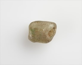 Bead of irregular form; longitudinal bore, Roman Period, 30 BCE-395 CE. Creator: Unknown.