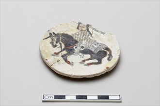 Fragment of a rider, Saljuq period, early 13th century. Creator: Unknown.