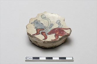 Fragment with a winged quadruped, Saljuq period, early 13th century. Creator: Unknown.