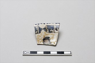 Fragment of a molded vessel, Saljuq period, early 13th century. Creator: Unknown.