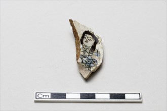 Fragment with a figure, Saljuq period, early 13th century. Creator: Unknown.