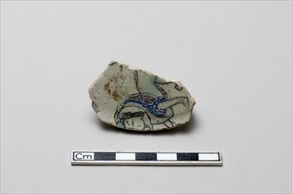 Fragment with a sphinx, Saljuq period, early 13th century. Creator: Unknown.