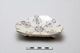 Fragmentary base of a large bowl, Saljuq period, early 13th century. Creator: Unknown.