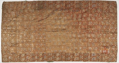 Brocade, silk. A Buddhist monk's robe, patched. Kesa, Edo period, 1615-1868. Creator: Unknown.