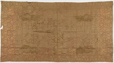 Brocade, silk. A Buddhist monk's robe, patched: Kesa, Edo period, 1615-1868. Creator: Unknown.