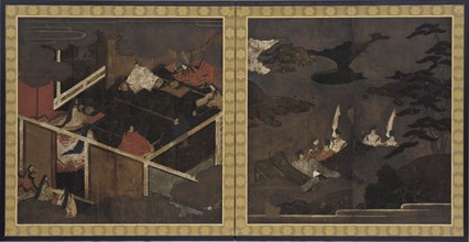 Scenes from The Tale of Genji, Momoyama period, late 16th century. Creator: Unknown.
