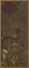 Coxcombs, maize and morning-glories, Momoyama period, 1568-1615. Creator: Unknown.