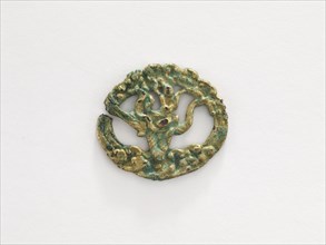 Ornament: immortal, crane, and clouds, Goryeo period, 12th-13th century. Creator: Unknown.