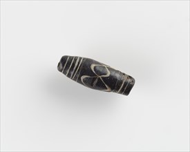Bead, with a longitudinal bore. Cracked, 6th century. Creator: Unknown.