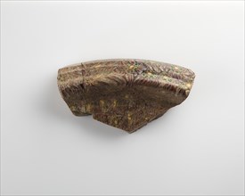 Fragment of a plate with a heavy moulded rim, 1st century. Creator: Unknown.