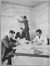 Laing office workers, Newport Pagnell, Milton Keynes, 03/07/1958. Creator: John Laing plc.