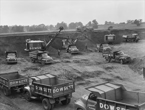 Gravel pits, Norton, Daventry, Northamptonshire, 11/09/1958. Creator: John Laing plc.