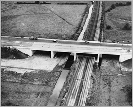 M6 Motorway, Cresswell Viaduct, M6, Cresswell, Stafford, Staffordshire, 07/1962. Creators: Aerofilms, Aero Pictorial Limited.