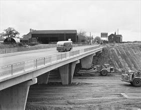 M6 Motorway, Audley Rural, Newcastle-under-Lyme, Staffordshire, 13/06/1962. Creator: John Laing plc.