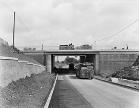 M6 Motorway, Stafford, Staffordshire, 13/06/1962. Creator: John Laing plc.