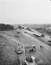 M6 Motorway, Swynnerton, Stafford, Staffordshire, 28/11/1962. Creator: John Laing plc.