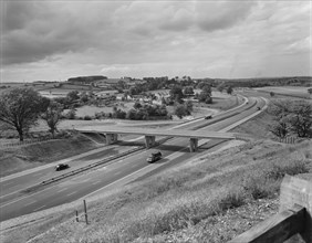 M6 Motorway, Swynnerton, Stafford, Staffordshire, 13/06/1963. Creator: John Laing plc.