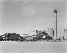 Eggborough Power Station, A19, Eggborough, Selby, North Yorkshire, 30/11/1965. Creator: John Laing plc.