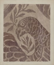 Handwoven Coverlet, c. 1937. Creator: Maud M Holme.