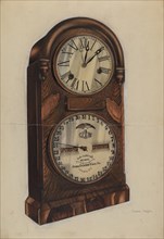 Clock, c. 1937. Creator: Grace Halpin.