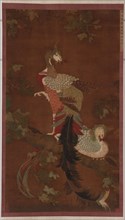 Pair of Phoenixes on a Paulownia Tree, Ming dynasty, 16th century. Creator: Unknown.
