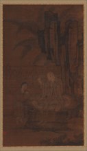 Mending Clothes in the Early Morning Sun, Ming dynasty, 15th-16th century. Creator: Unknown.