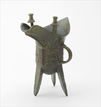 Ritual wine warmer with taotie, Late Shang dynasty, ca. early 11th century BCE. Creator: Unknown.