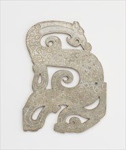 Dragon-shaped pendant, Eastern Zhou dynasty, 4th-3rd century BCE. Creator: Unknown.
